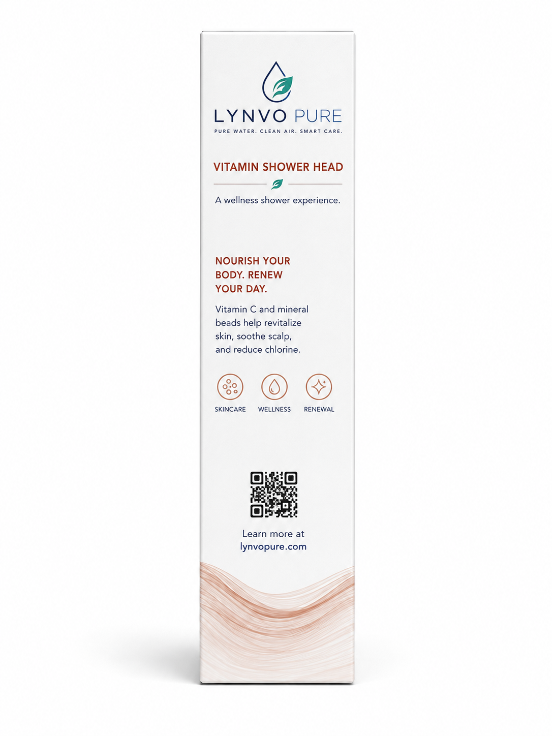 LYNVO PURE Vitamin Shower Head — back view