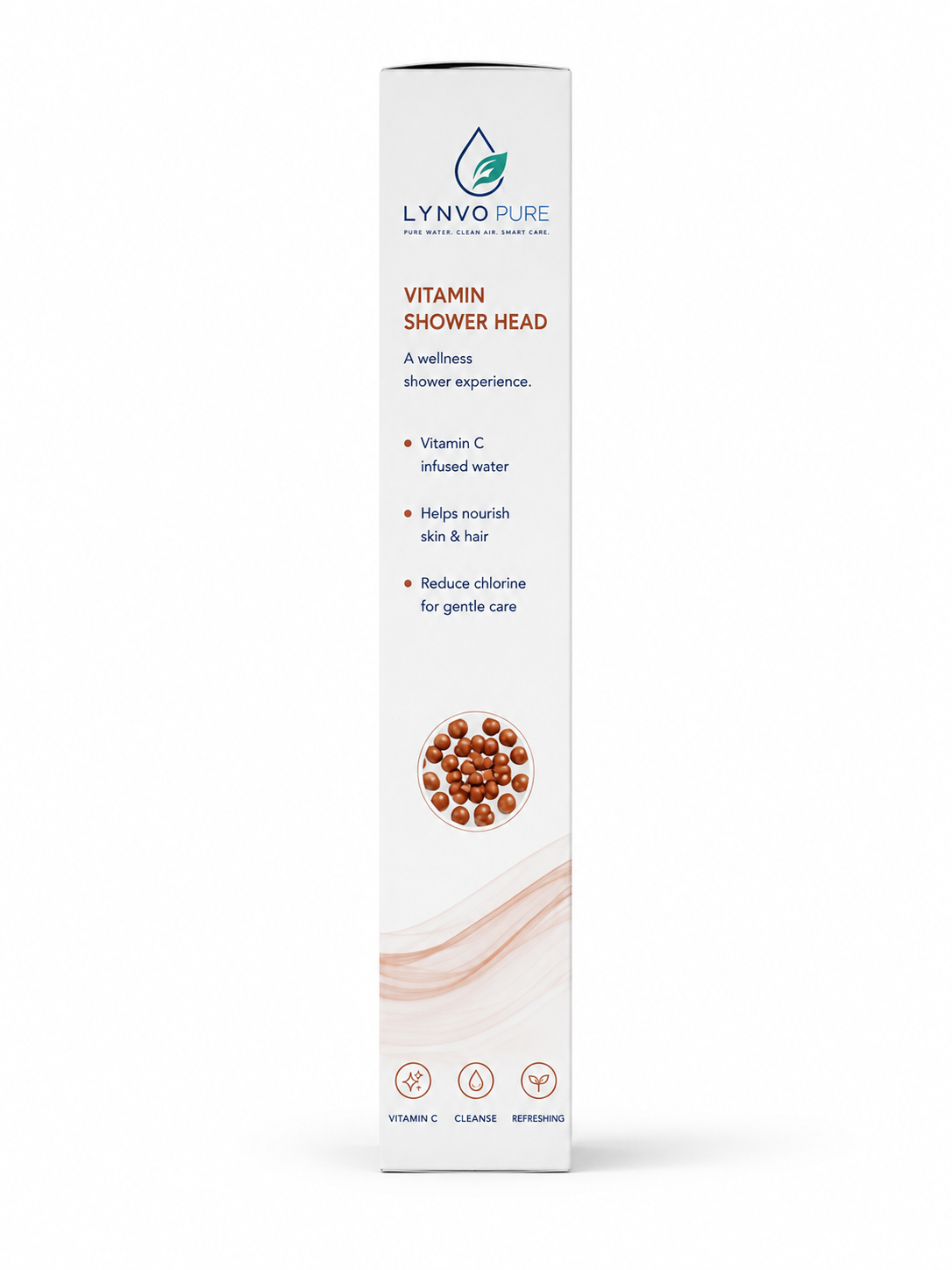 LYNVO PURE Vitamin Shower Head — side view